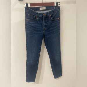 Madewell 9” Mid Rise Skinny Jeans 26